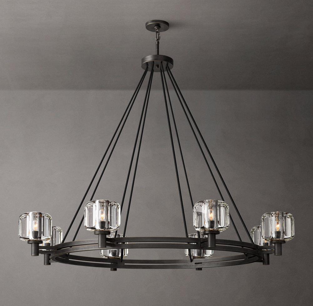 Optical Crystal Ring Chandelier