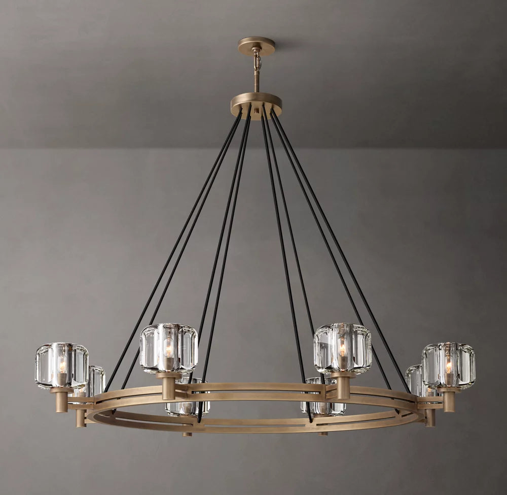 Optical Crystal Ring Chandelier