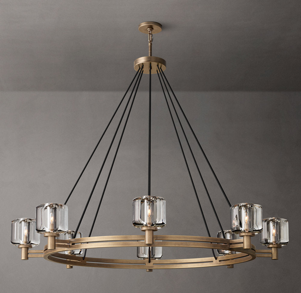 Optical Crystal Ring Chandelier