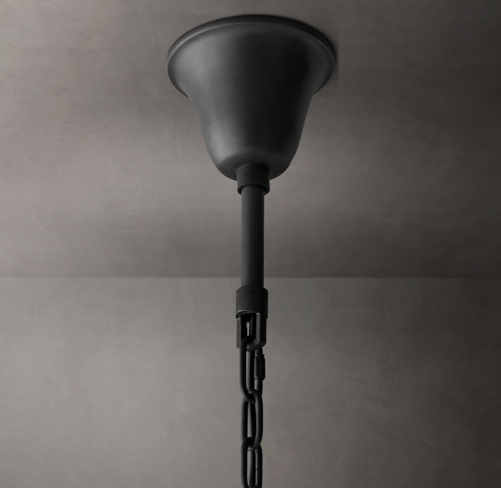 Optical Prism Iron Ring Chandelier