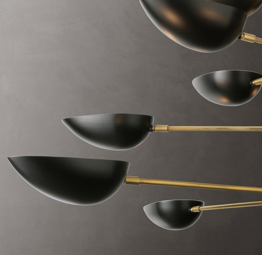 Radial Metal Cup Chandelier