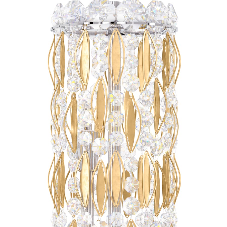 Schonbek Sarella 3 Light 16" Wide Flush Mount Drum Ceiling Fixture with Heritage Crystals