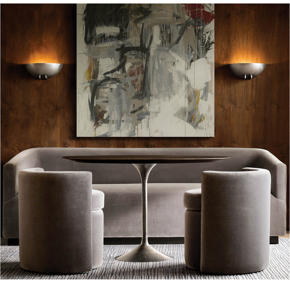 Sculptural Metal Wing Wall Light