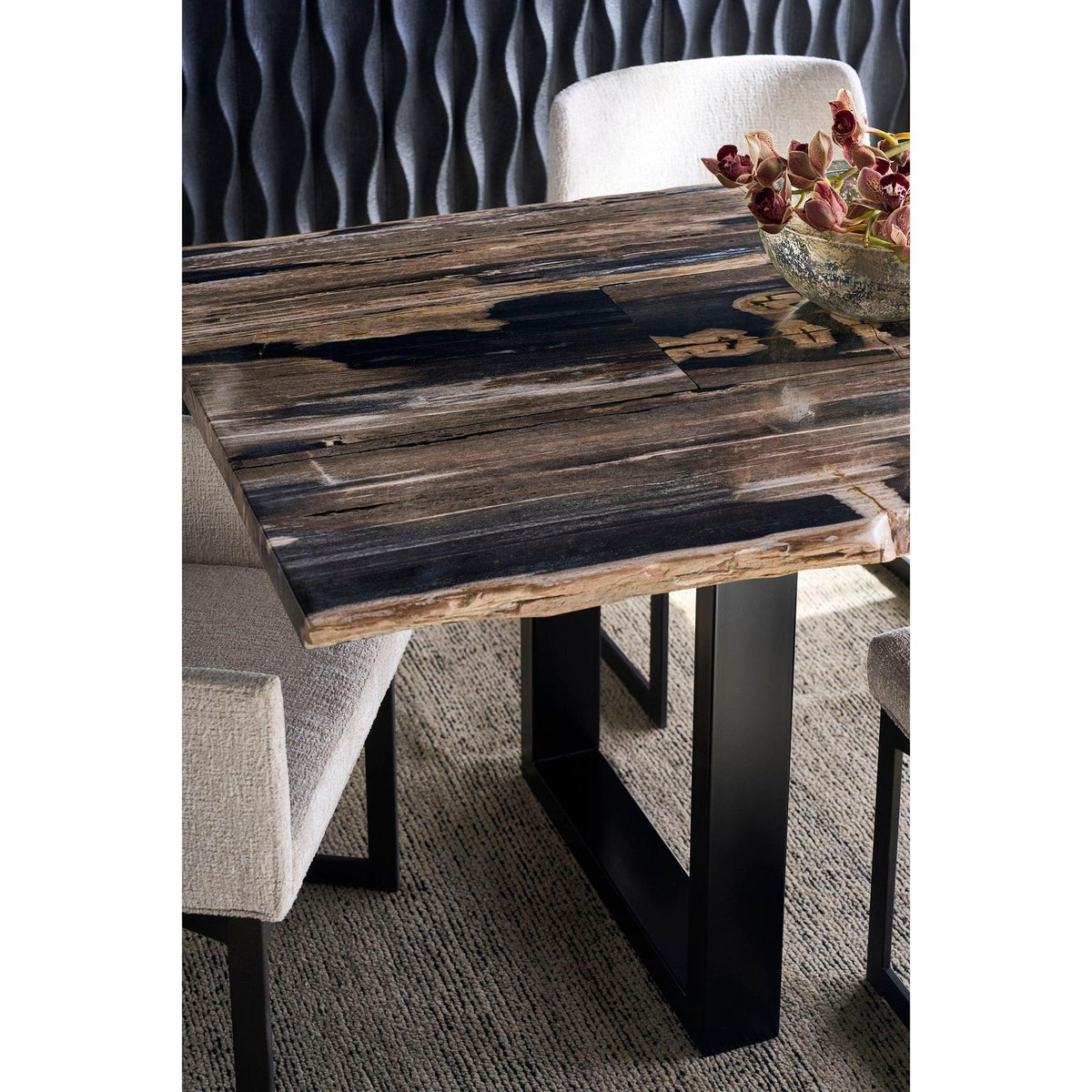 Century Furniture Grand Tour Andreas Petrified Wood Dining Table