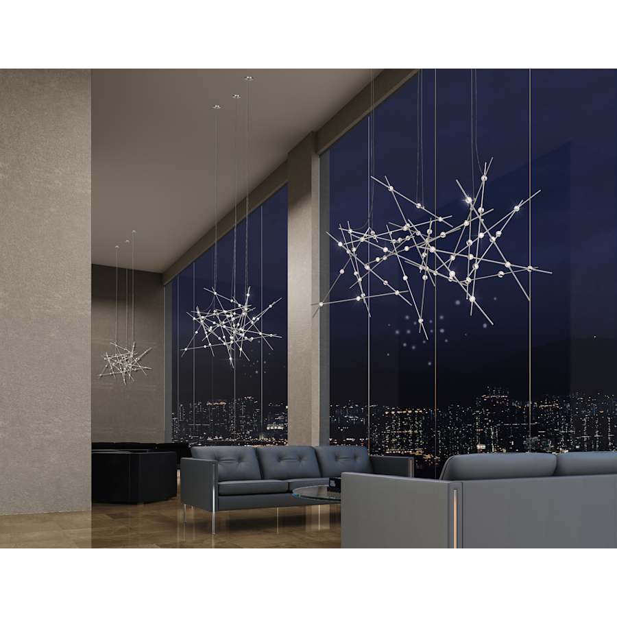 Sonneman Constellation Aquila Major 37" Wide Integrated LED Chandelier with Acrylic Shades