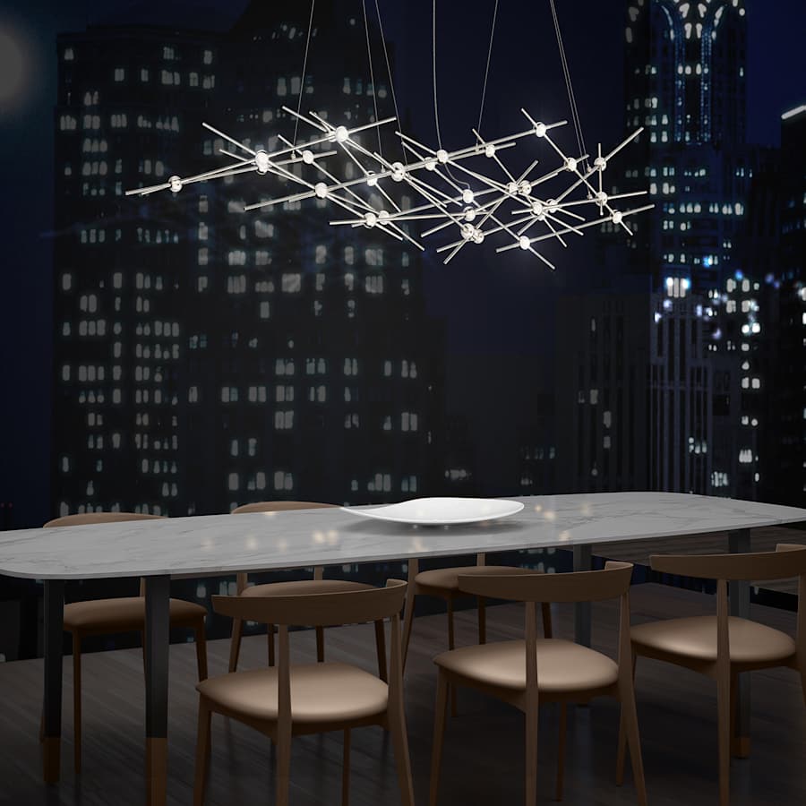 Sonneman Constellation Ursa Minor 55" Wide Integrated LED Chandelier with Acrylic Shades