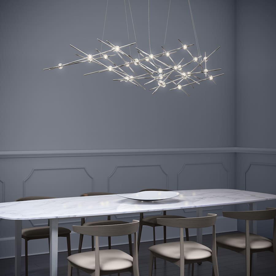 Sonneman Constellation Ursa Minor 55" Wide Integrated LED Chandelier with Acrylic Shades