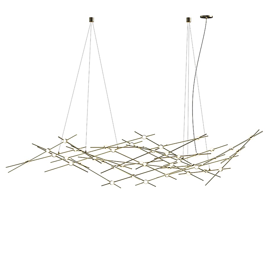 Sonneman Constellation 93" Wide Abstract Chandelier