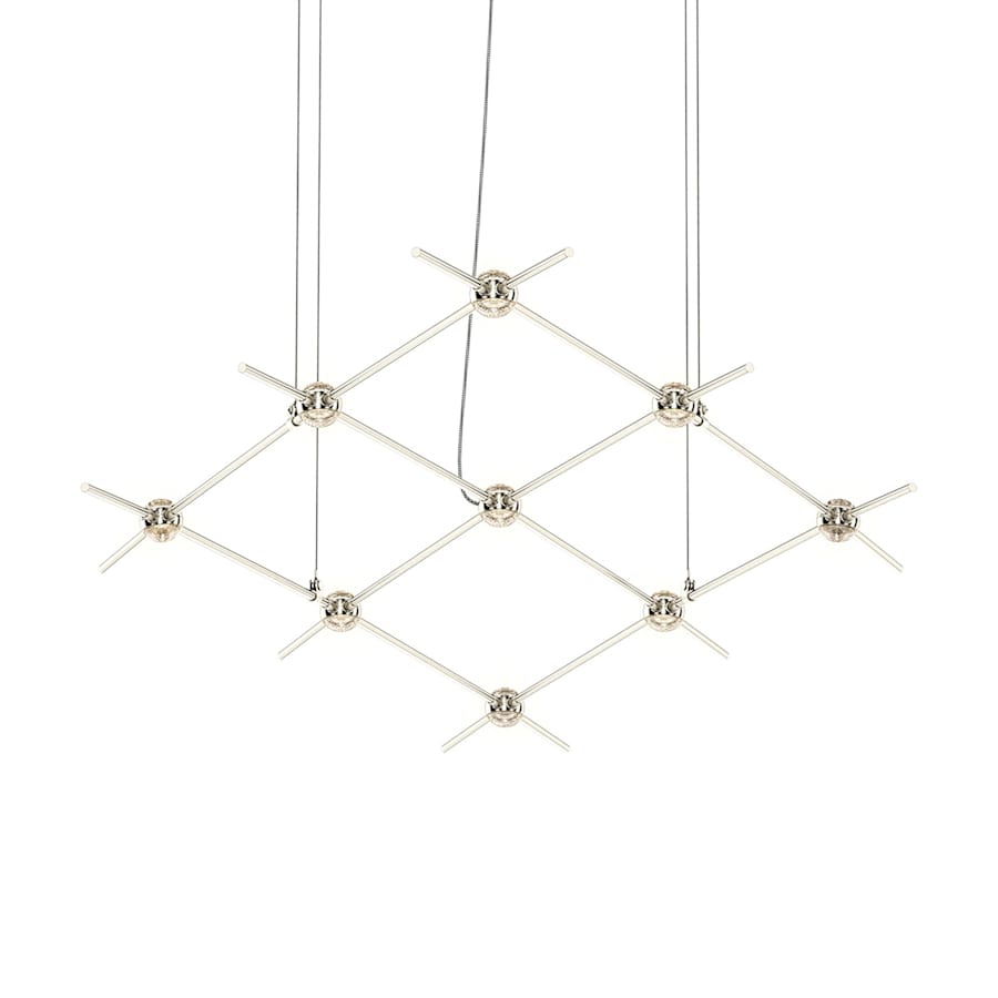 Sonneman Constellation Aquarius Minor 9 Light 67" Wide LED Chandelier with Faceted Acrylic Shades