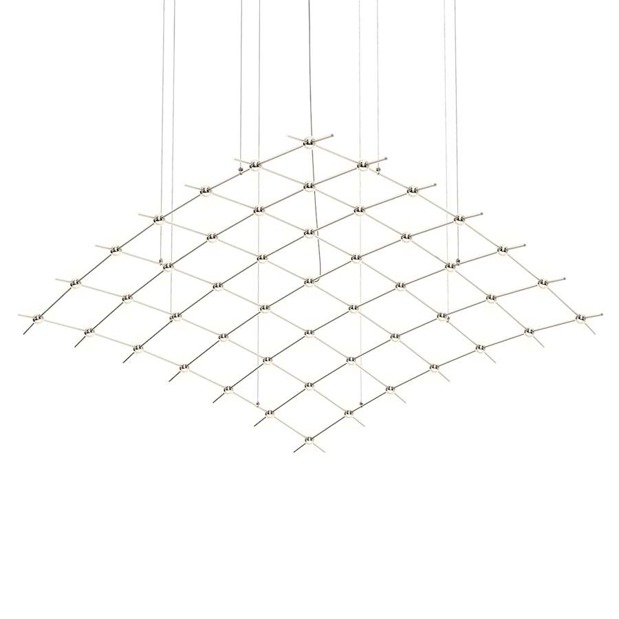 Sonneman Constellation Aquarius Major 49 Light 177" Wide LED Abstract Chandelier with Faceted Acrylic Shades