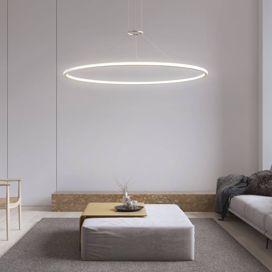 Sonneman Luna 62" Wide LED Ring Chandelier - 3500K