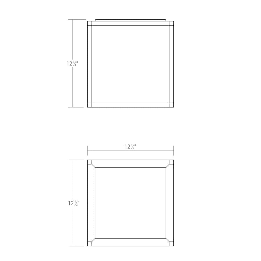 Sonneman Cubix 1 Light Tall LED Surface Mount