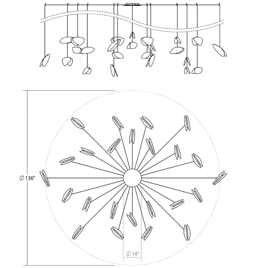 Sonneman 58" Light Swag LED Pendant