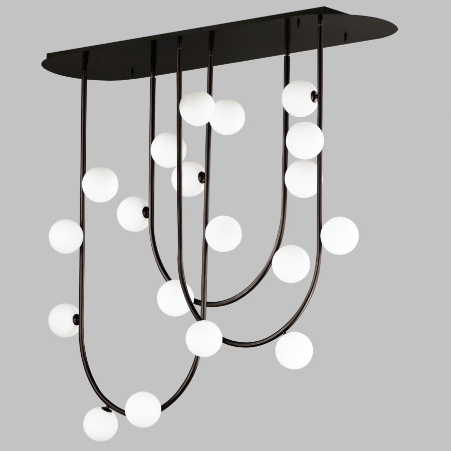Studio M Contour 19 Light 52" Wide LED Semi-Flush Ceiling Fixture by Nina Magon