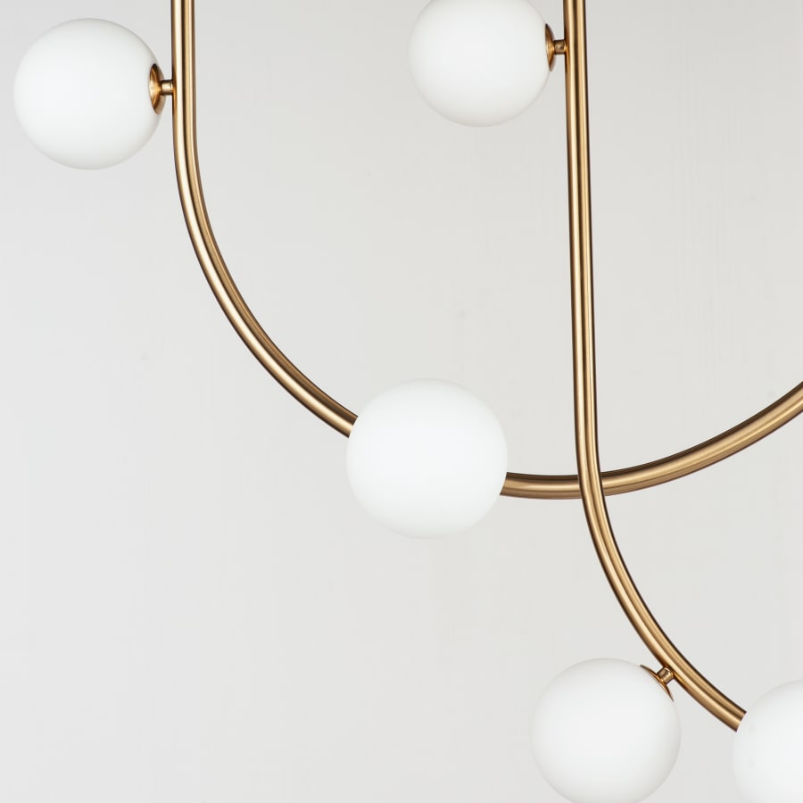 Studio M Contour 19 Light 52" Wide LED Semi-Flush Ceiling Fixture by Nina Magon