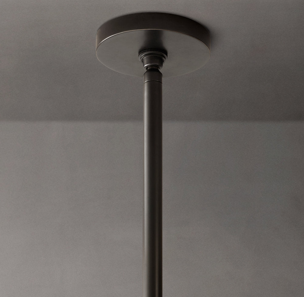 Tapered Glass Radial Chandelier