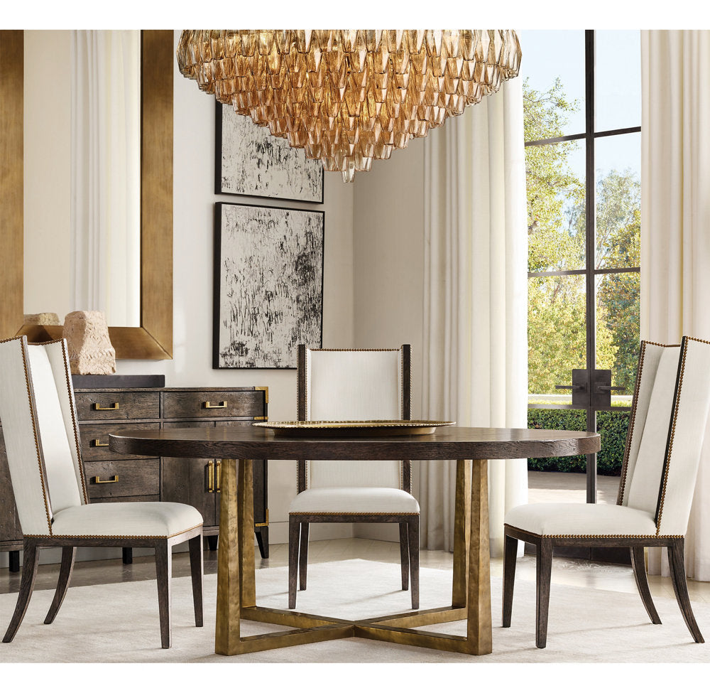 Tiered Smoke Glass Drum Chandelier