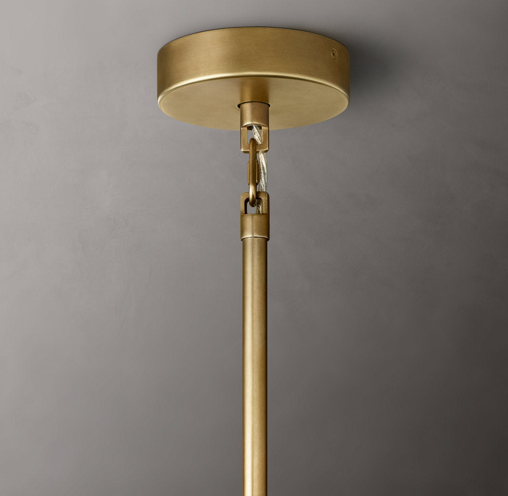 Tiered Smoke Glass Drum Chandelier
