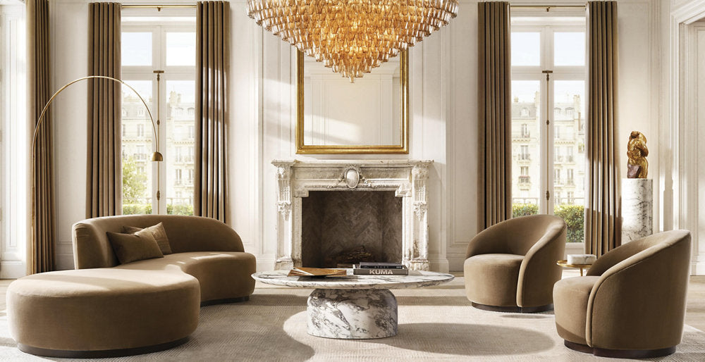 Tiered Smoke Glass Drum Chandelier