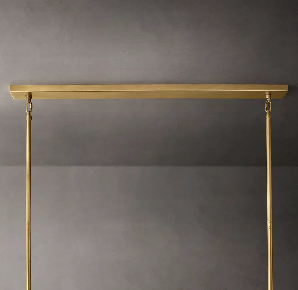 Tiered Smoke Glass Island Chandelier