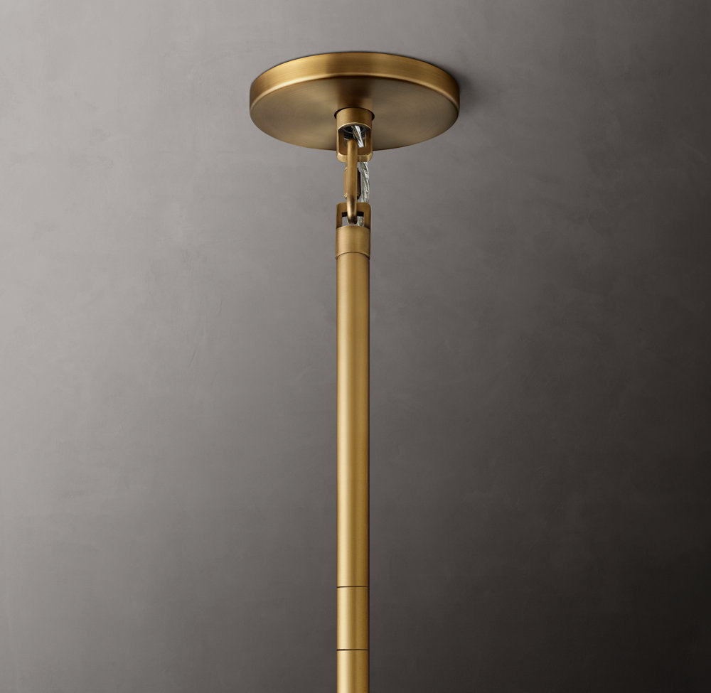 Triple Tier Blown Glass Crown Chandelier