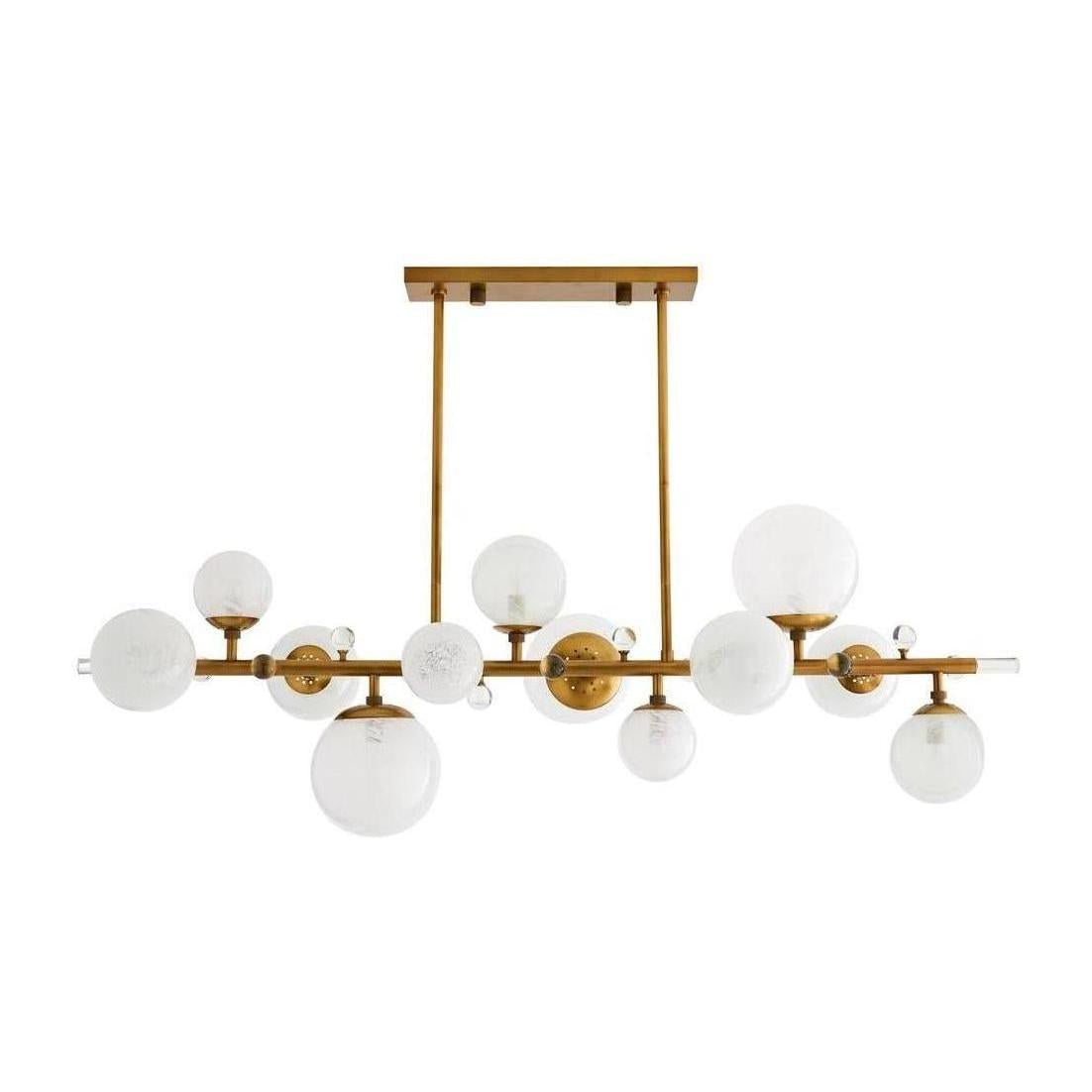 Troon Opal Swirl Glass Chandelier / Default Title