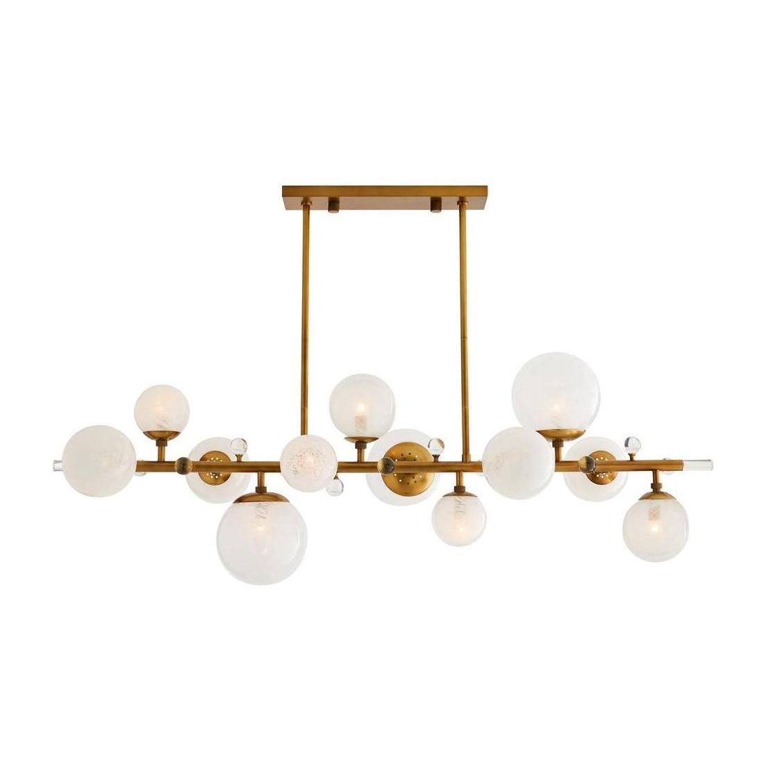 Troon Opal Swirl Glass Chandelier