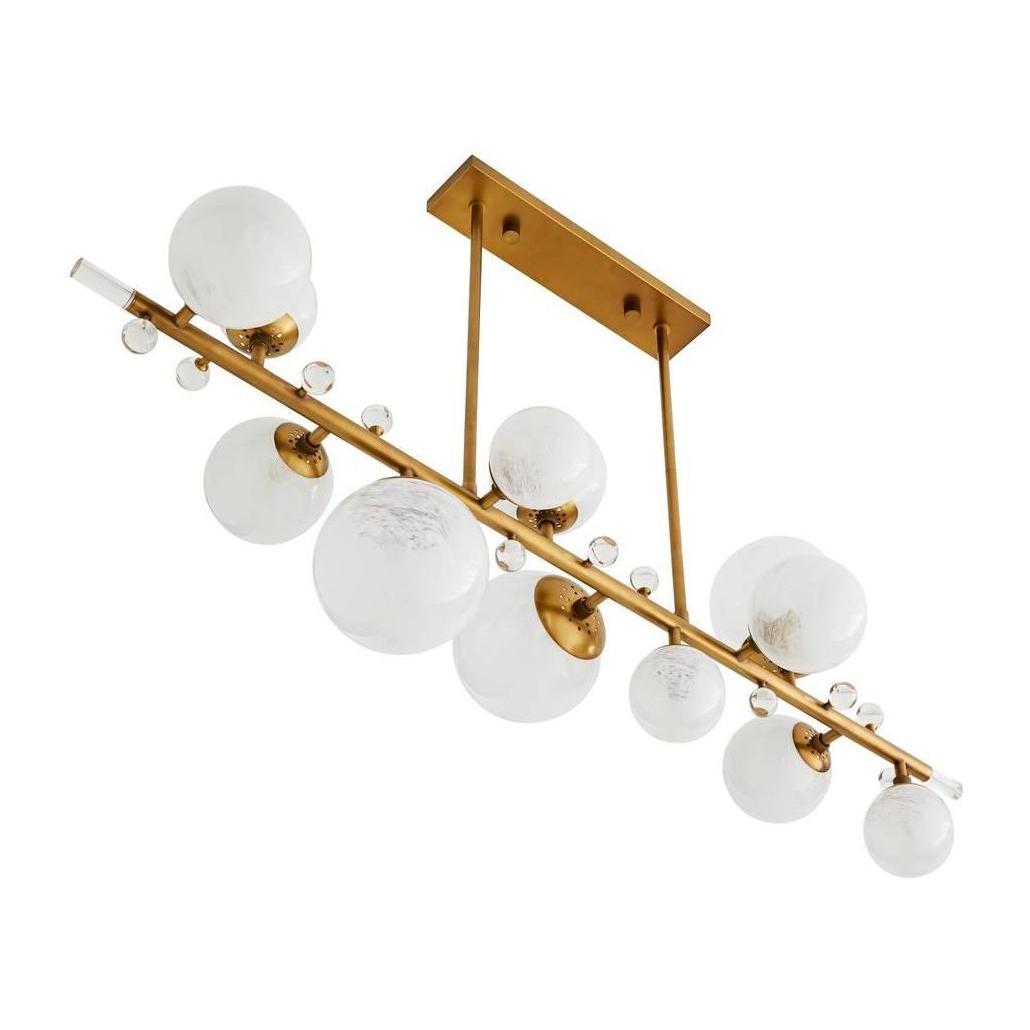 Troon Opal Swirl Glass Chandelier