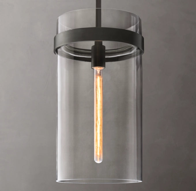 Ultra-Warm Blown Glass Column Pendant