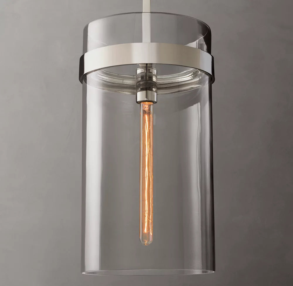 Ultra-Warm Blown Glass Column Pendant