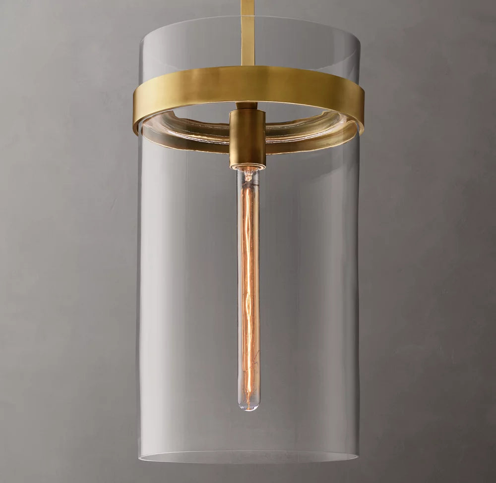 Ultra-Warm Blown Glass Column Pendant