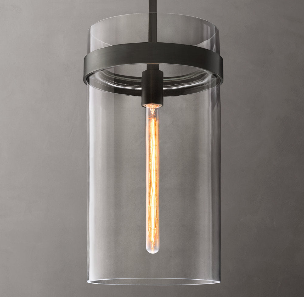 Ultra-Warm Blown Glass Column Pendant