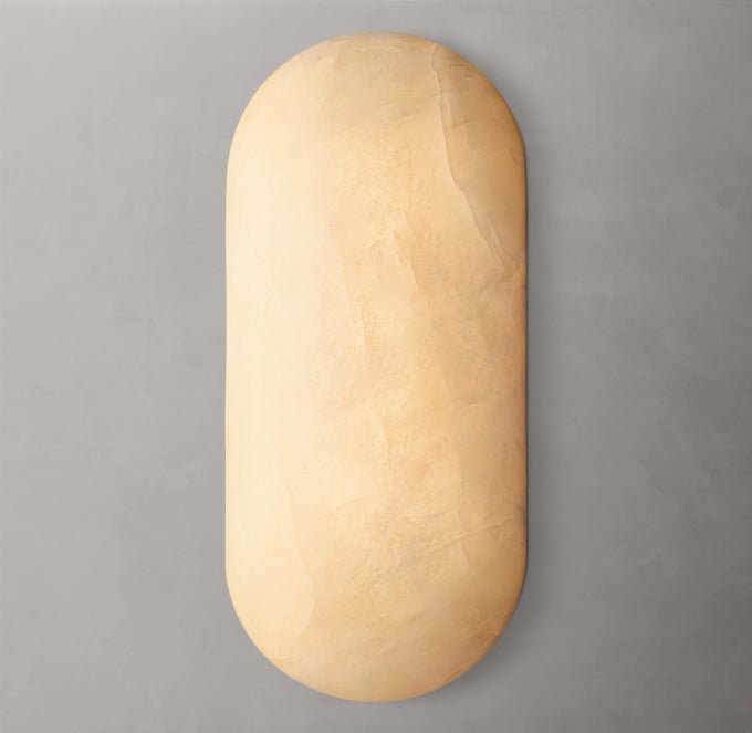 Ultra-Warm Calcite Blade Sconce