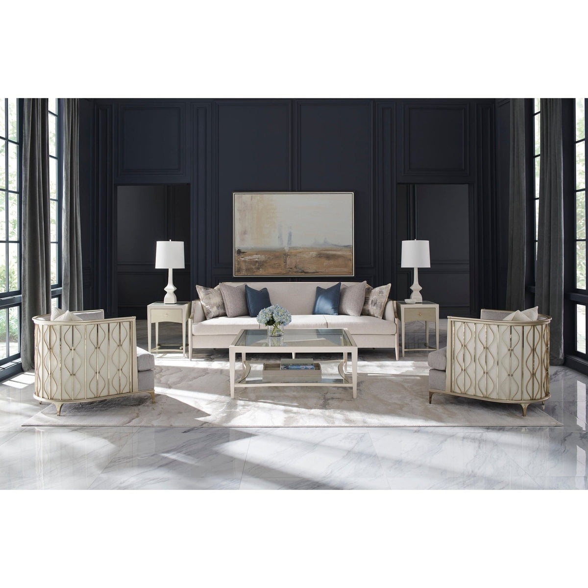 Caracole Upholstery Back In Style Lounge Chair