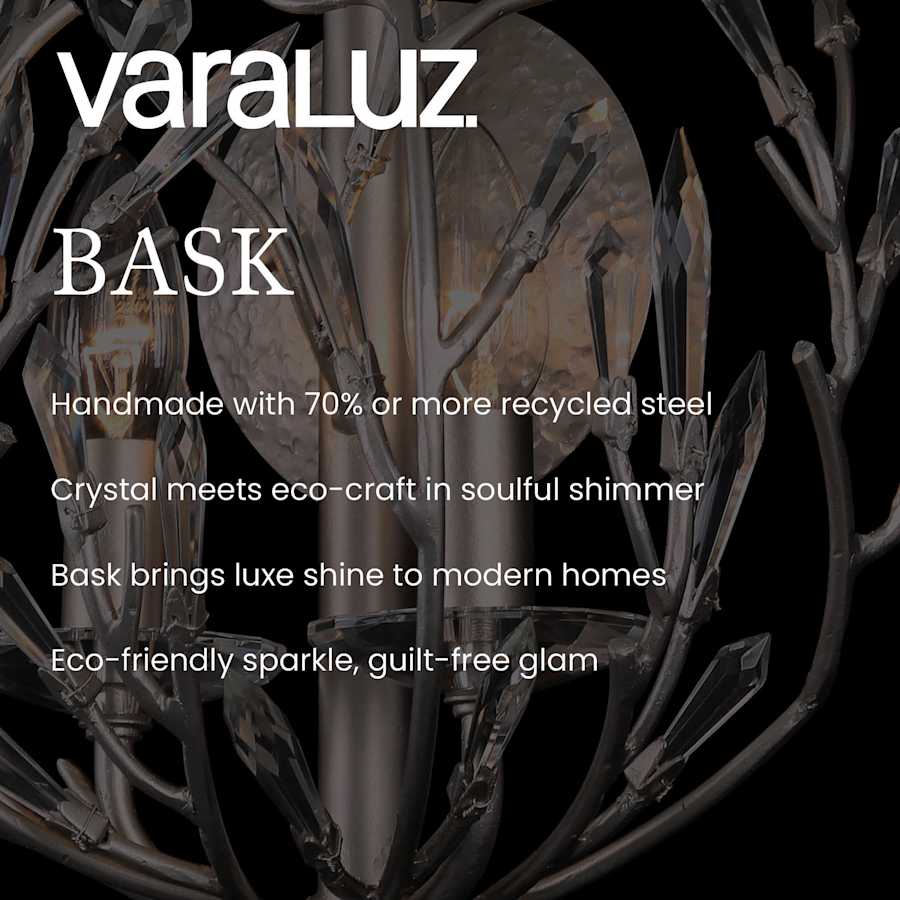Varaluz Bask 6 Light 27" Wide LED Crystal Pendant