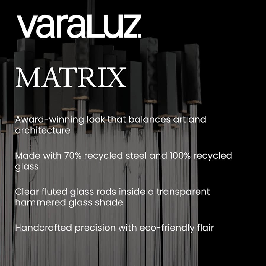 Varaluz Matrix 30 Light 40" Wide Waterfall Chandelier