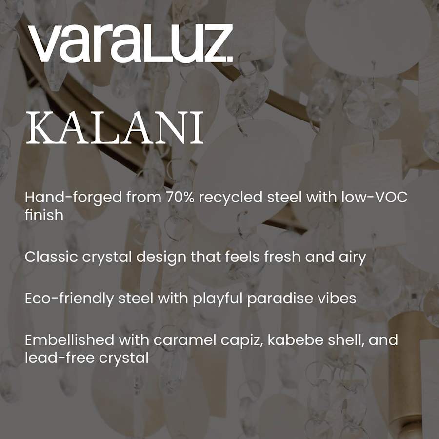 Varaluz Kalani 10 Light 28" Wide Waterfall Chandelier