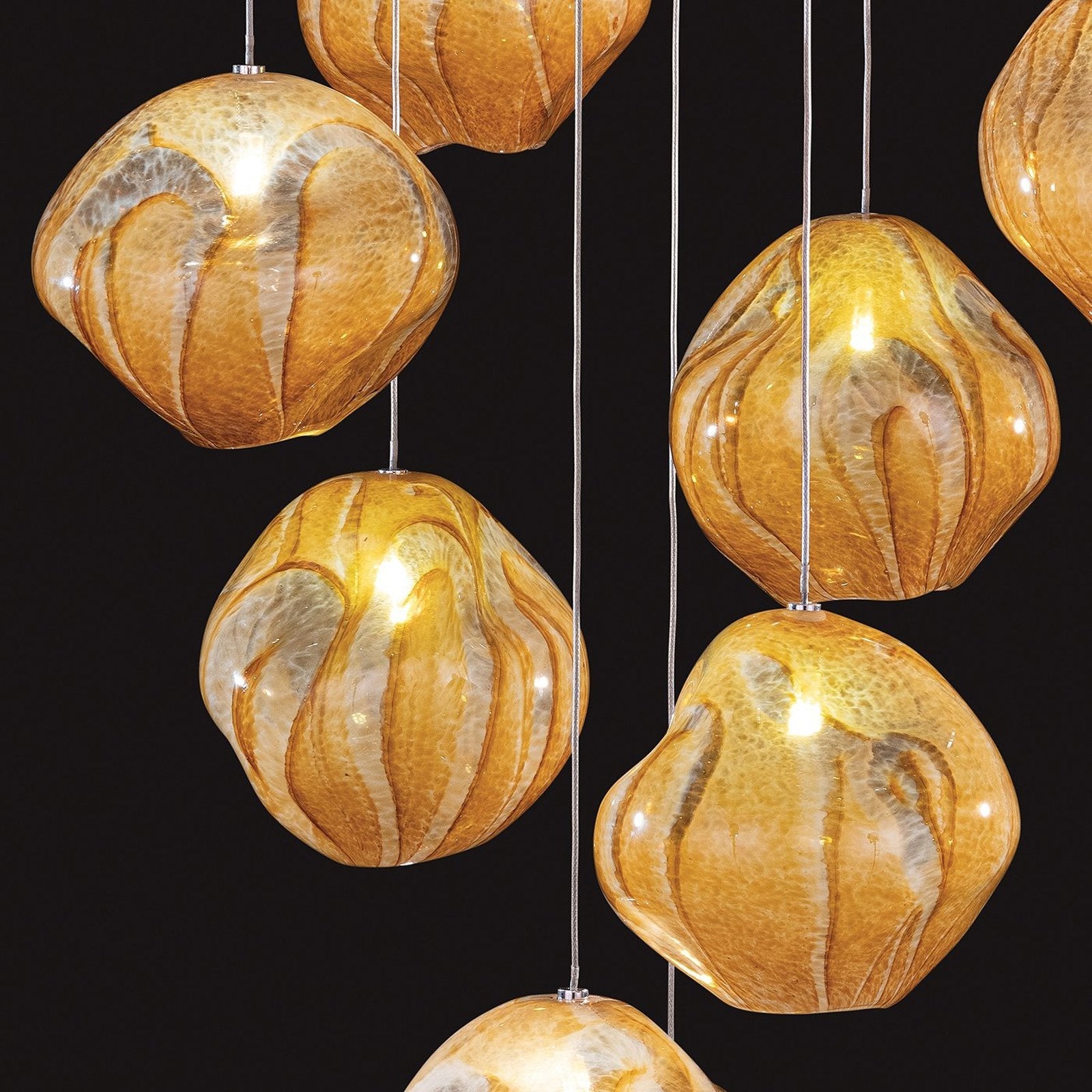 Vesta Celestial Handblown Glass Pendant